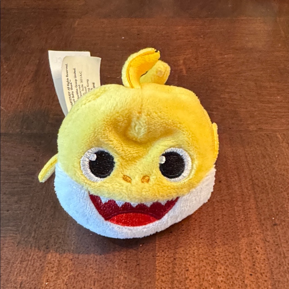 Pink Fong 3" Yellow Baby Shark Plush Toy Beanie Perfect for small hands